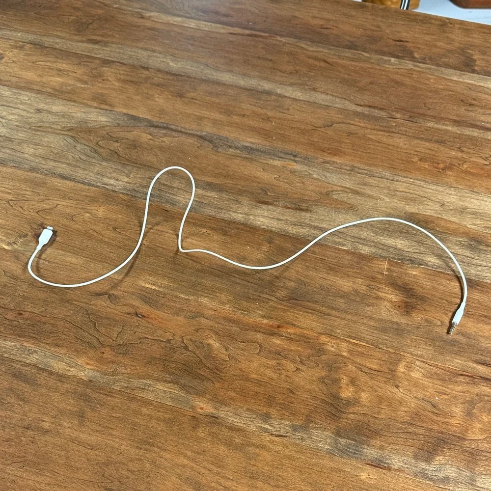 White Audio Cable
